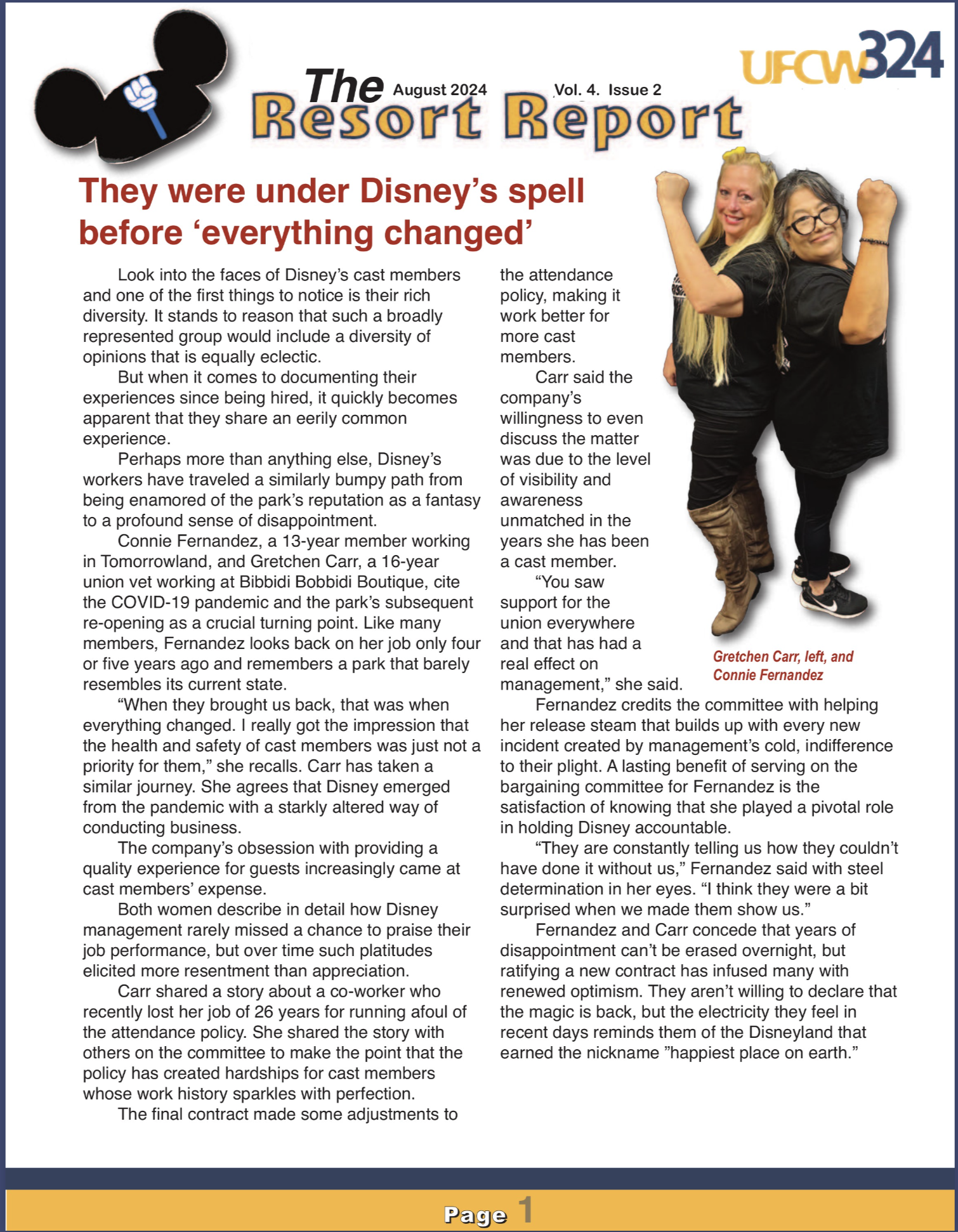 UFCW 324 Newsletter- Disney