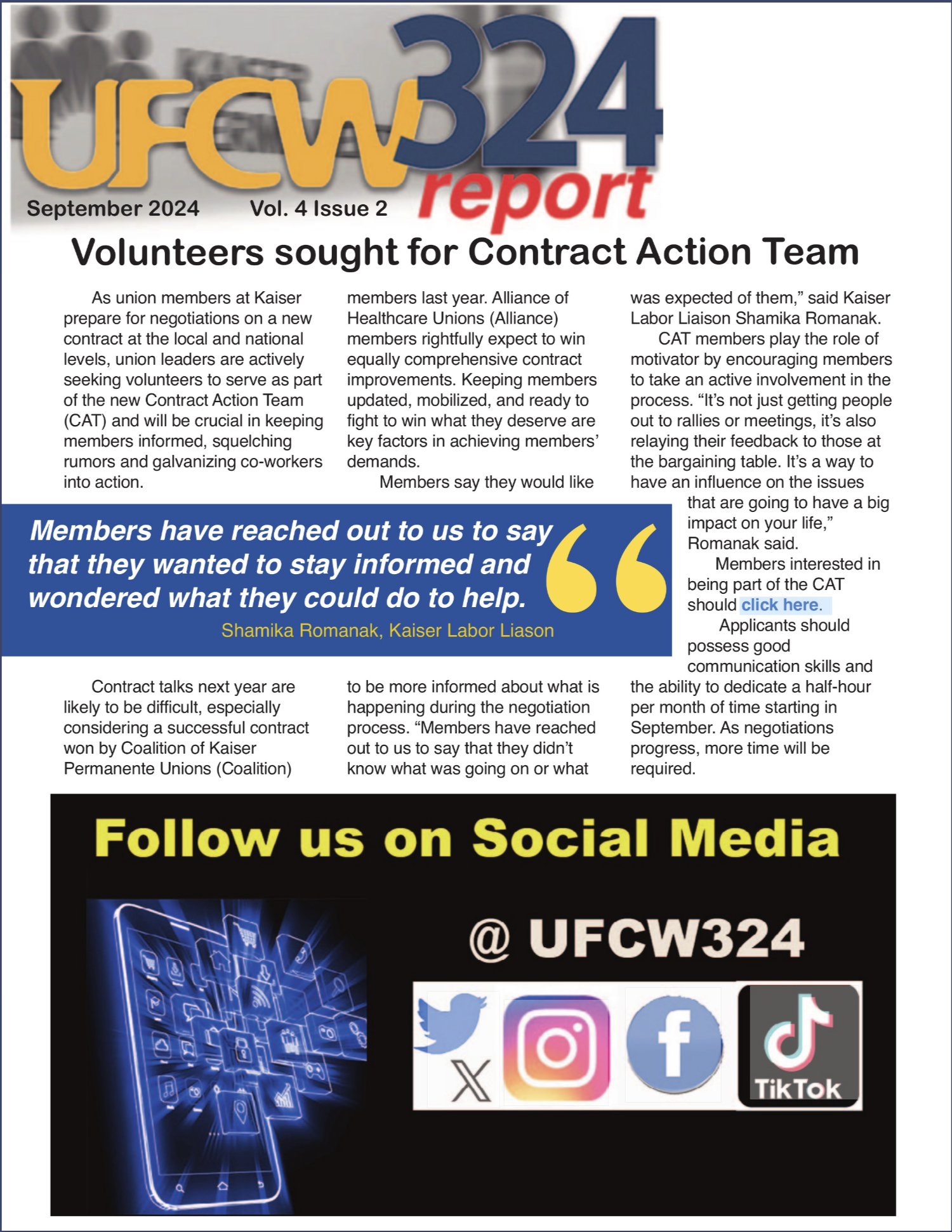 UFCW 324 Newsletter- Kaiser