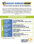 Grocery Workers Rising Delegation Schedule